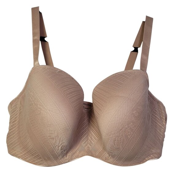 Thirdlove Everyday Lace T-Shirt Bra Beige Underwire Support Size 42E New - Picture 1 of 11